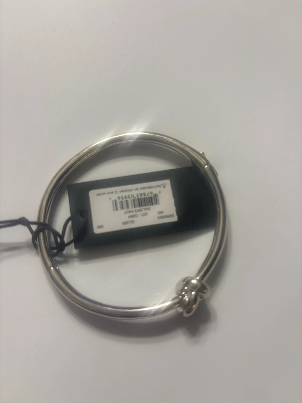 kate spade Silver Knotted Bangle Bracelet